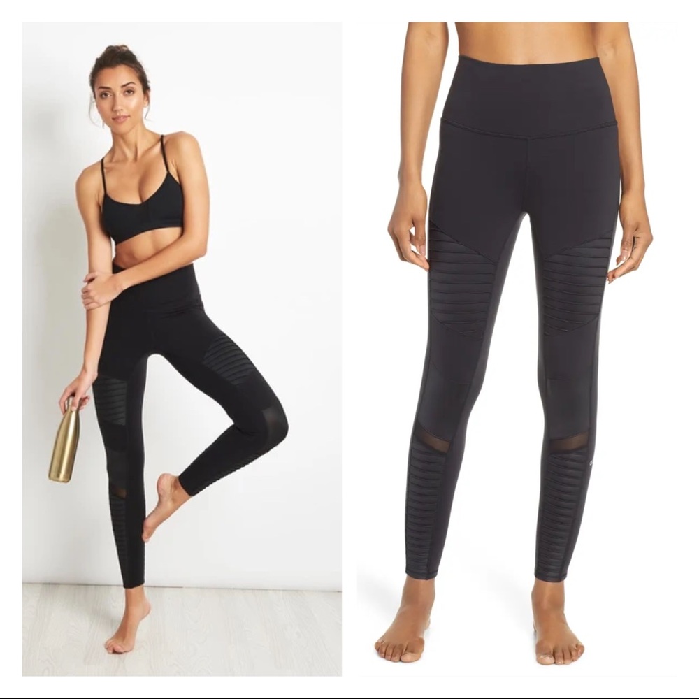 ALO Yoga Moto Leggings Black